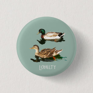 Ducks mallards essbare Zuckerguss Runden Button