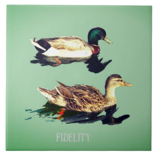 Ducks mallards essbare Zuckerguss Runden Fliese