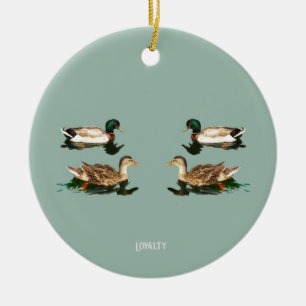 Ducks mallards keramik ornament