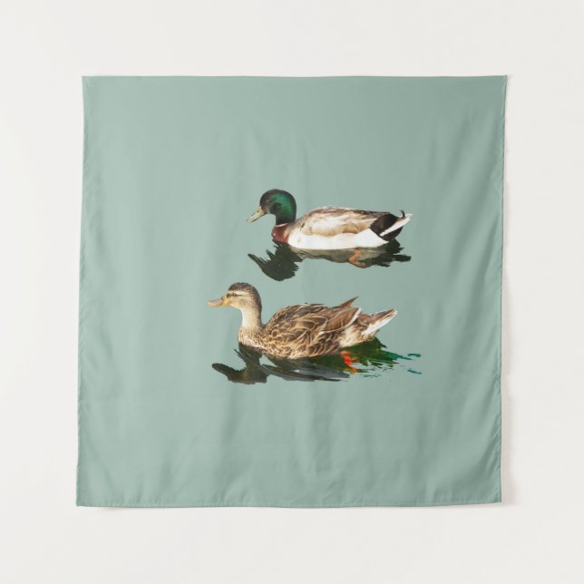 Ducks mallards wandteppich (Vorderseite)