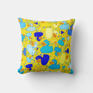 Ducks-n-Dots-Style-3-Drk Gelb-Sq-DREHPILLOW Kissen