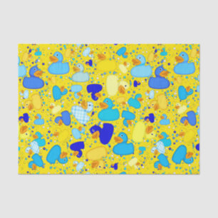 Ducks-n-Dots-Style-3-Drk Yellow-TISSUE WRAP PAPER Seidenpapier