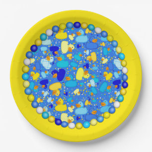 Ducks-n-Dots-Style-3-PAPIERPLATE 2 Pappteller