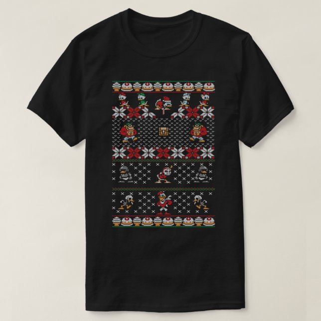 DuckTales Ugly Christmas Sweater T-Shirt (Design vorne)