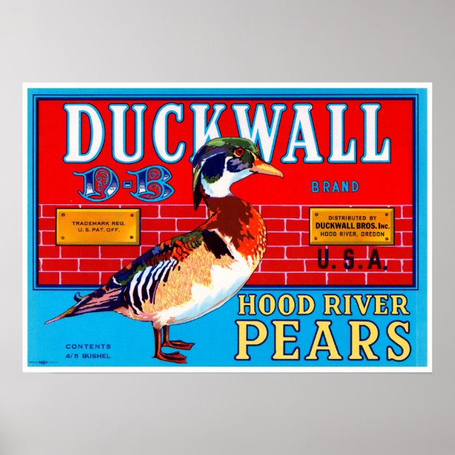 Duckwall Hood River Pears Poster (Vorne)