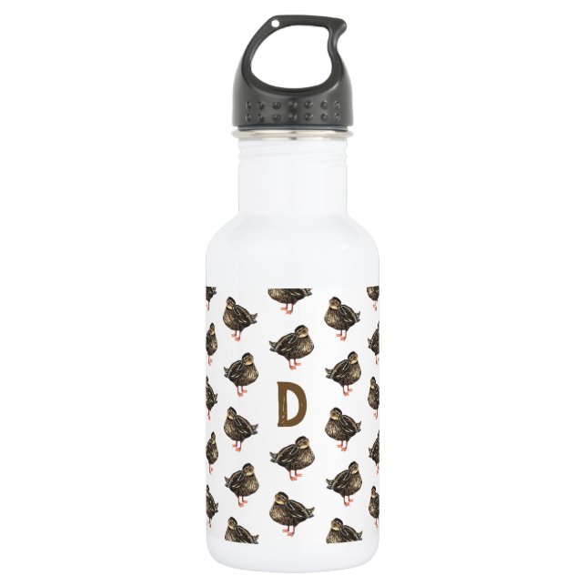Duckwasserflasche Edelstahlflasche (Vorderseite)