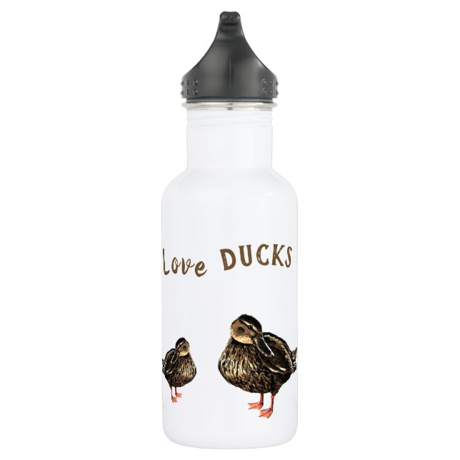 Duckwasserflasche Edelstahlflasche (Rechts)