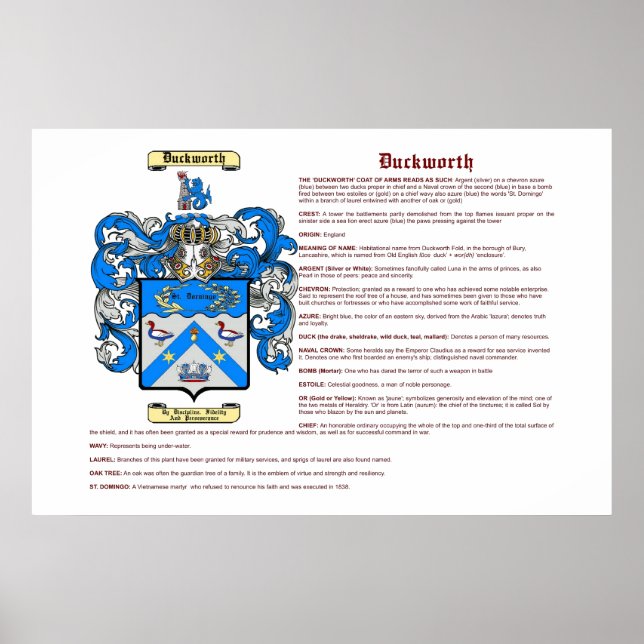 Duckworth (Bedeutung) Poster (Vorne)