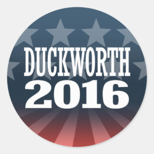 Duckworth - Tammy Duckworth 2016 Runder Aufkleber