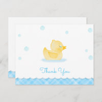 Ducky Babydusche mit Wasserfarbe Danke