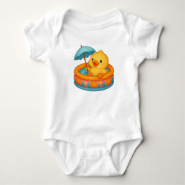 Ducky Bath Time Baby Bodysuit Strampler