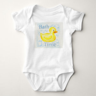 Ducky Bathtime Säuglingsgummikleidung Baby Strampler