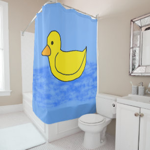 Ducky Blau Duschvorhang