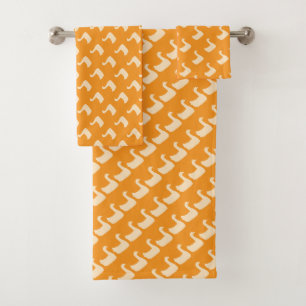 Ducky Duck Kinder Orange Badhandtuch Set