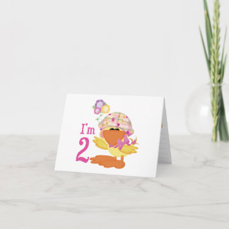 Ducky Girl 2. Geburtstag Einladung