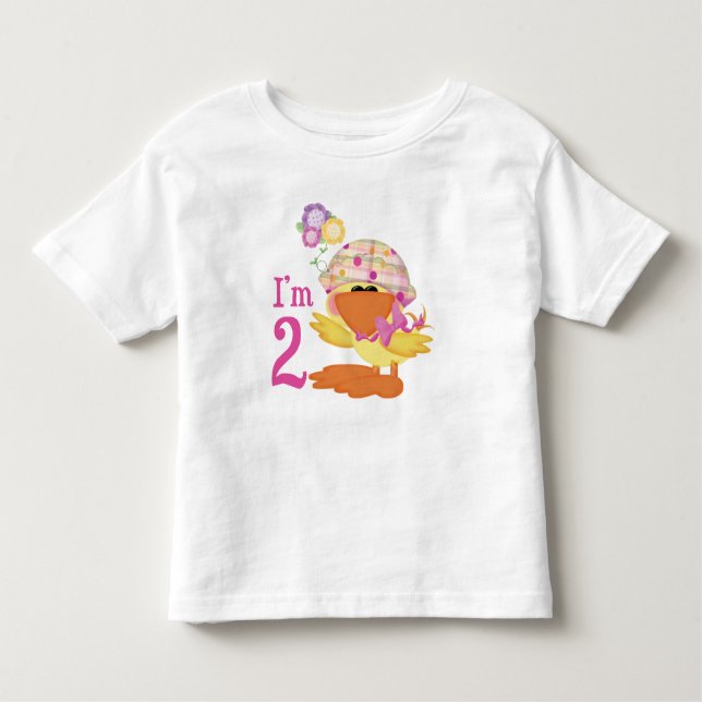 Ducky Girl Kleinkind T-shirt (Vorderseite)