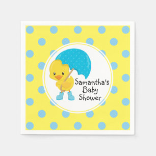 Ducky mit Umbrella Baby Dusche Serviette