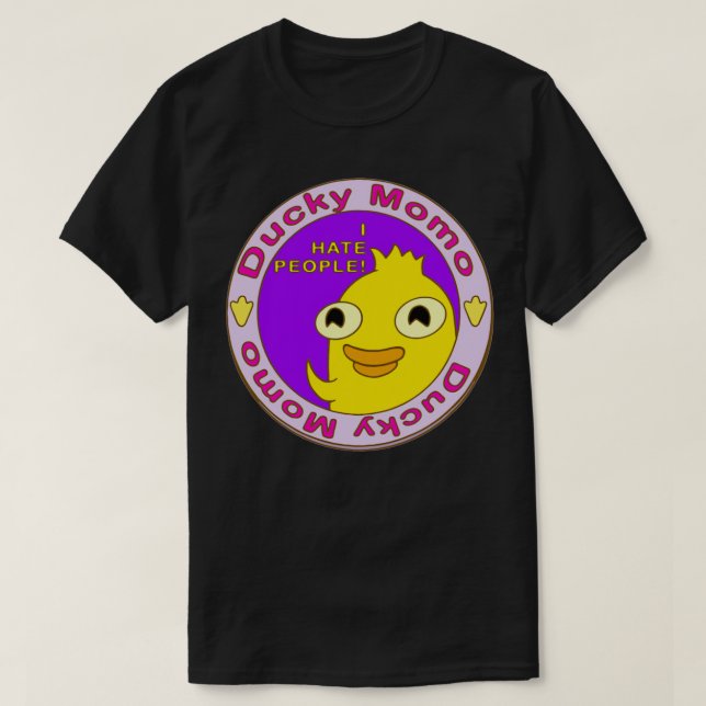 Ducky Momo I Hasse Menschen T-Shirt (Design vorne)