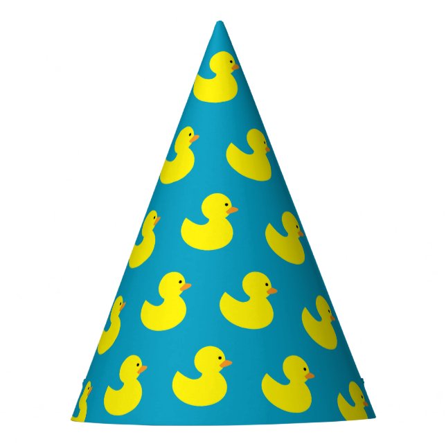 Ducky Muster-Party-Gummihüte Partyhütchen (Vorderseite)