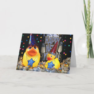 Ducky neues Jahr 2 Feiertagskarte