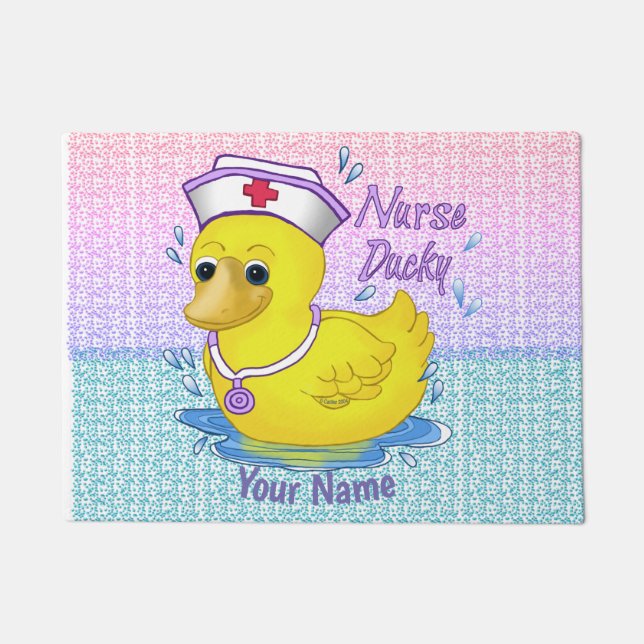 Ducky niedlich Krankenschwester Fußmatte (Vorderseite)