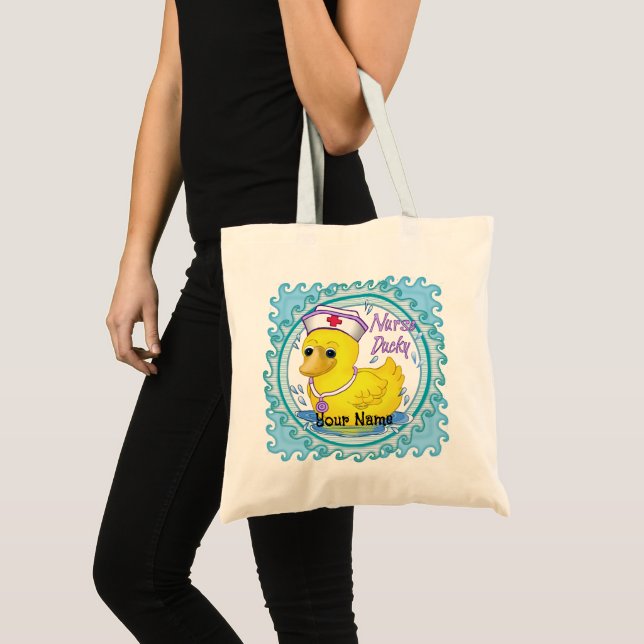 Ducky Nurse Tote Bag Tragetasche (Vorderseite (Produkt))