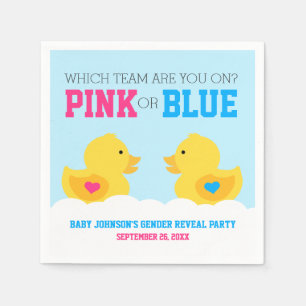 Ducky rosa oder blaues Gummigeschlecht decken Serviette