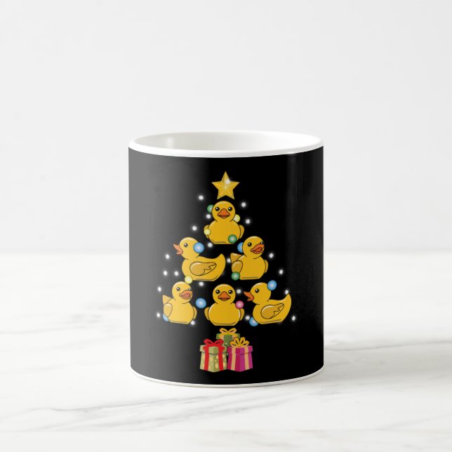 Ducky Rubber Ente Weihnachtsbaum Kaffeetasse (Mittel)