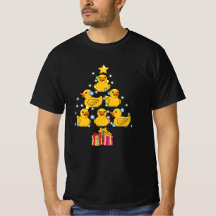 Ducky Rubber Ente Weihnachtsbaum T-Shirt