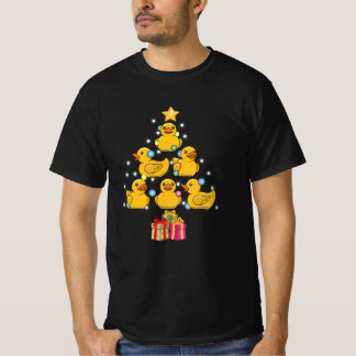 Ducky Rubber Ente Weihnachtsbaum T-Shirt
