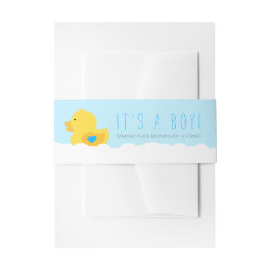 Ducky Schaumbad-Jungen-GummiBabyparty Einladungsbanderole