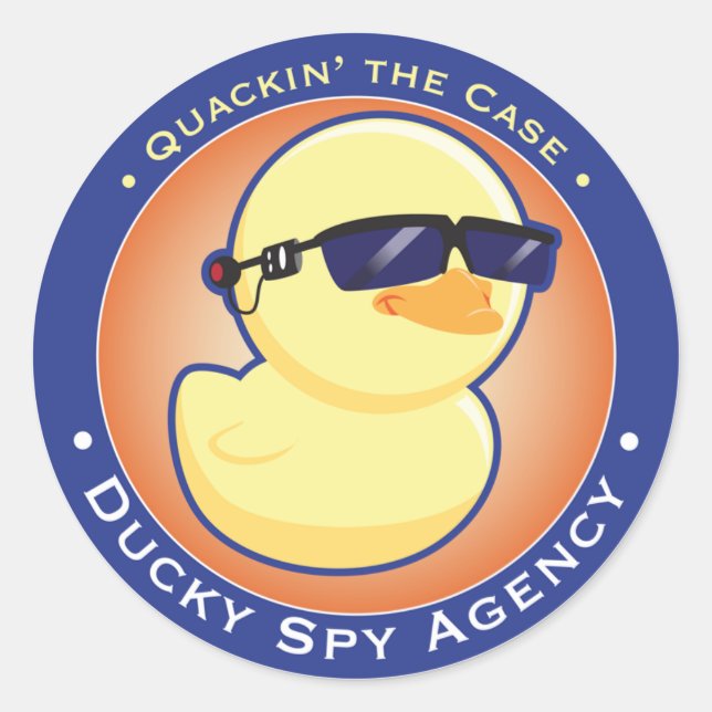 Ducky Spy Agency Sticker (Vorderseite)