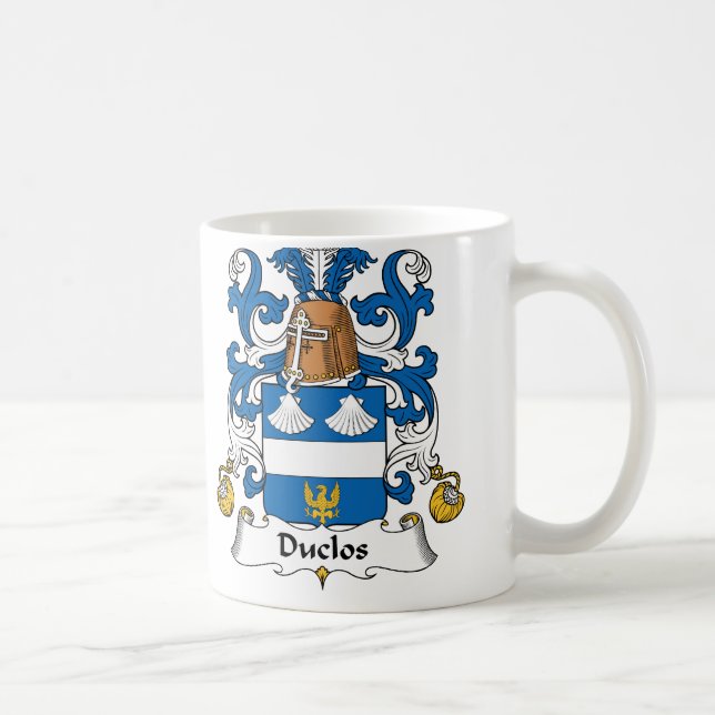 Duclos Familienwappen Kaffeetasse (Rechts)