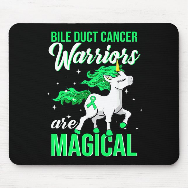 Duct Cancer Awareness Warrior Fun Unicorn Mousepad (Vorne)