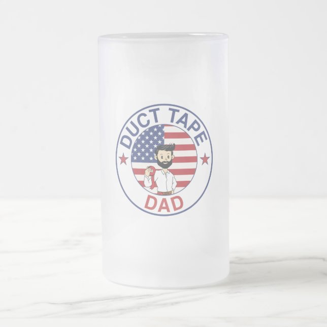 Duct Tape Dad - Beer Frosted Mug  Mattglas Bierglas (Mittel)