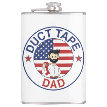 Duct Tape Dad - Flasche mit Vinylfolie umwickelt