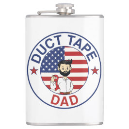Duct Tape Dad - Flasche mit Vinylfolie umwickelt Flachmann