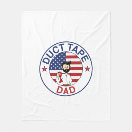 Duct Tape Dad - Fleece Blanket