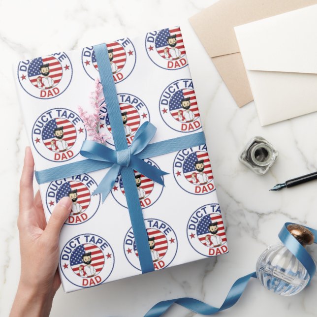 Duct Tape Dad - Gift Wrapping Paper Geschenkpapier (Schenken)