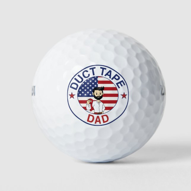 Duct Tape Dad - Golf Ball (Vorderseite)