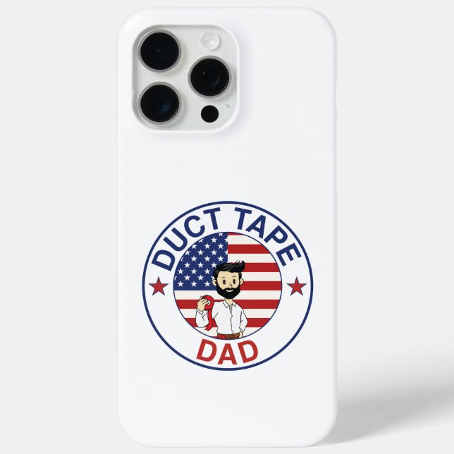 Duct Tape Dad - iPhone Case (Rückseite)