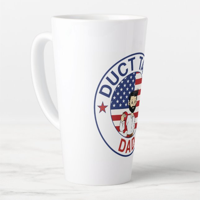 Duct Tape Dad - Latte Mug Milchtasse (Linke Ecke)