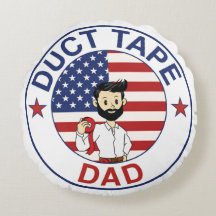 Duct Tape Dad - Throw Pillow