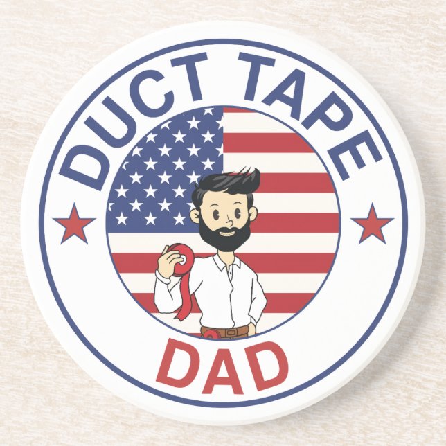 Duct Tape Dad - Untersetzer (Vorne)