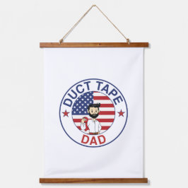 Duct Tape Dad - Wandteppich Mit Holzrahmen