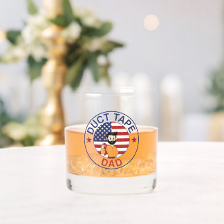 Duct Tape Dad - Whiskey Glass Whiskyglas