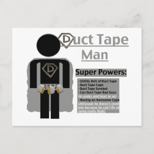 Duct Tape Man Postkarte