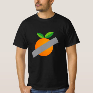Duct-tape-orange-komische Kunst T-Shirt