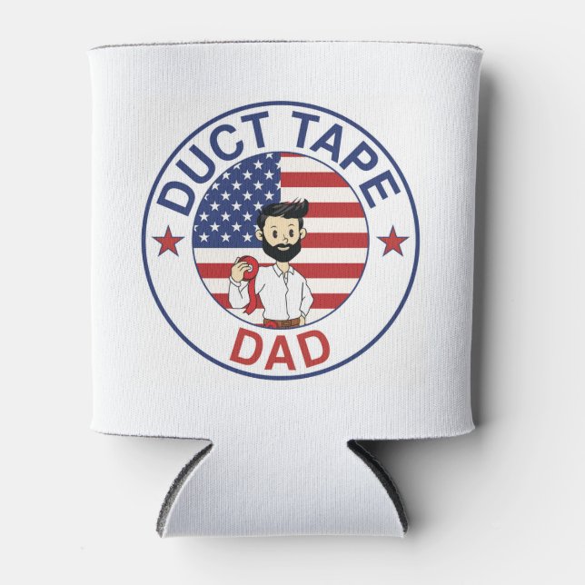 Duct Tape Papa - Kühltasche für Dosen Dosenkühler (Vorderseite)