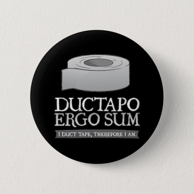 Ductapo ergo Summe.  I Panzerklebeband, deshalb Button (Vorderseite)